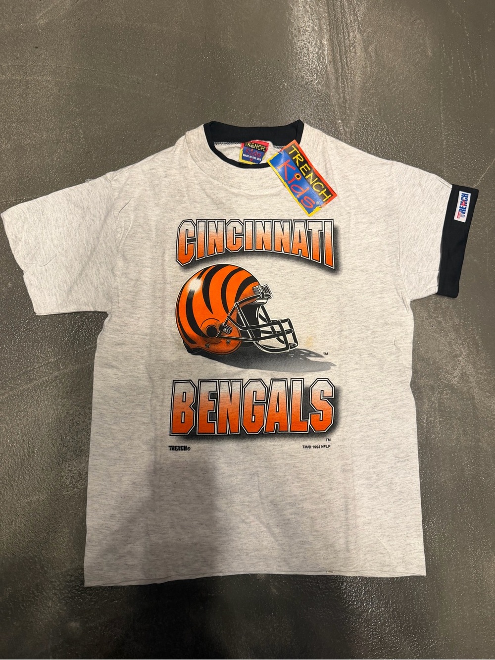 TRENDY KIDS Cincinnati Bengals Gray & Orange Tee